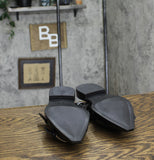 Wild Fable Womens Peyton Double Buckle Slingback Flats 90511436 Black 6M