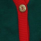 Style Studio Womens Ugly Button Front Cardigan Sweater Vest 167235bf97ae22 Red M