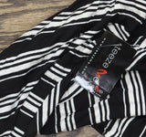 Unedited by Teeze Me Juniors Knit Striped A-Line Dress Black Striped Multi XS