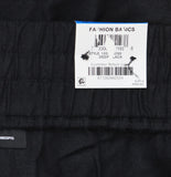 INC International Concepts Elastic Waist Front Tie Mid Rise Shorts Black XL