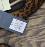 Universal Thread Leopard Print Flats with Buckle Strap Dark Brown / Black 9.5M