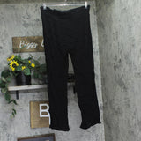 INC International Concepts Womens Drawstring Waist Pants Gauze Black XL