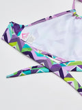 Kanu Surf Girls UPF 50 Beach Sport Halter Bikini 2-Piece Swimsuit Ruby Purple 12
