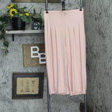 Nina Leonard Womens Tummy Smoothing Culotte Palazzo Pant 703749 Pink M