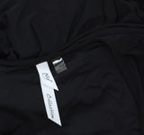 NY Collection Womens Knit Belted Jumpsuit Black PS