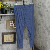 State Of Day Womens Jogger Pajama Pants 100180166MS Diamond Geo Blue XL