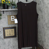 R&m Richards Womens Knit Plus Size Puff-Print Dress 7503W Brown 22W