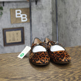 A New Day Tasmin Buckle Strap Velvet Flats 94568233 Leopard Brown Print 10M