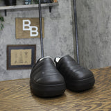 Foamwalk Boys Puffy Fur Lined Clogs 431193 Black 2-3