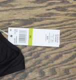 Anne Cole Womens U-Ring Mesh-Inset One-Piece Swimsuit 25MO08601 Black 14