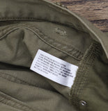 Woolrich X TGT Mid-Rise Straight Fit Cargo Pants Twill Jeans Olive Green 34x32