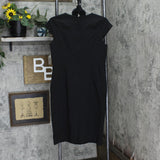 Kasper Womens Short Sleeve Belted Sheath Dress 10824696 Black 4