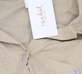 Isabel Maternity By Ingrid & Isabel Button-Up Maternity Shirt Taupe Brown XS