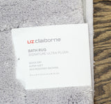 Liz Claiborne Signature Ultra Plush Bath Rug Weathered Gray 21x34
