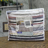 Truly Soft Teagan Stripe Multiple 3-Piece Duvet Set Striped Duvet Brown King