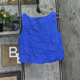 Lauren Ralph Lauren Womens Top & Pants Cover-Up Swim Woven Blue Saturn S