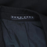 Hugo Boss Mens Vintage Wool 3-Button Suit Jacket Coat 166f4bb01a47c2 Black 40R