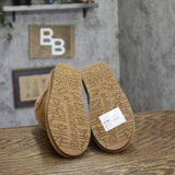 Bearpaw Demi Suede Faux Fur Winter Slip-On Booties for Girls Hickory Brown 13