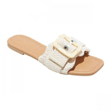Universal Thread Chrissy Slide Sandals with Memory Foam Insole Beige Brown 6M