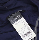 Lauren Ralph Lauren Beach Swim Cover-Up Tunic with Side Slits Dark Navy Blue 1X
