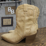 Universal Thread Womens Jacey Western Ankle Boots 90511599 Tan Brown 8M