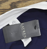 Lauren Ralph Lauren Bel Air Banded High Waist Bikini Bottom Dark Navy Blue 8