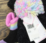 InMocean Big Girls Chenille Hat, Glove, Scarf, 3 Piece Set Black One Size