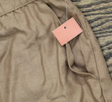 State Of Day Womens Linen Pajama Shorts 100185758MS Natural Umber Brown M