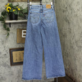 Levi's Womens 728 High Rise Wide Leg Jeans Zip Fly 94417130 Blue 26X32