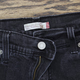 Levi's Vintage Y2K 512 Perfectly Slimming Stretch Jeans Black Wash 12 Misses