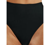 Cotton On Womens High-Waisted Cheeky Bikini Bottoms 6335721-46 Black Shimmer M
