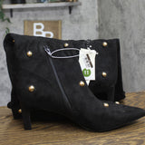 A New Day Studded Faux Suede Mid-Calf Boots 94568948 Jet Black / Gold 11M