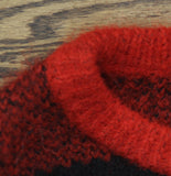 Woolrich X TGT Womens Lumberjack Buffalo Check Pullover Sweater Black / Red 2XL