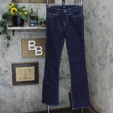 True Religion Womens Becca Mid Rise Crystal Pocket Jeans 2s Body Rinse Blue 27