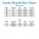 Lucky Brand Long Sleeve Scoop Neck Geo Cloud Jersey Smocking Top Cream Multi M