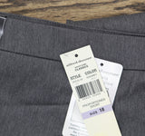 Alfred Dunner Womens Proportioned Short Allure Slim Pant Pants Gray 18 Short