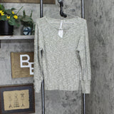 Ny Collection Women's Long Sleeve Criss Cross with Wide Cuffs Top MHAU6818
