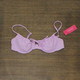 Xhilaration Juniors' Shirred Underwire Bikini Top AFJ96T Lavender Purple S