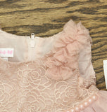 Bonnie Jean Girls Toddler Odette Ballerina Party Dress Gown Blush Pink 6-9M