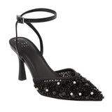 A New Day Women’s Ruth Heels Sequin Pearl Sandals 94646925 Black 9.5M