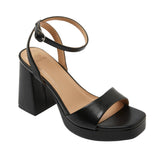 Wild Fable Womens Patent Block Heel Strappy Miley Heels 95142414 Black 8M