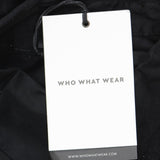 Who What Wear Women's Puff Short Sleeve Collared Jumpsuit WD-773 Black XL