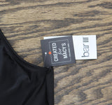 Bar III Womens Resort Solids Keyhole Bikini Top Crossover MBRS24101 Black L