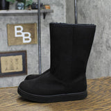 Cat & Jack Girls Youth Faux Fur Lined Winter Boots 166cdad55092a1 Black 1