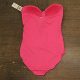 Anne Cole Womens Twist-Front Ruched One-Piece Swimsuit MYMO00501 Pink Glow 14