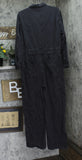 Universal Thread Womens Long Sleeve Utility Baggy Denim Jumpsuit Black 14