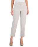 Kasper Womens Petite Mid Rise Seersucker Cropped Pants 10869382