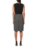 Kasper Sheath Dress with Tweed Skirt 10916487 Black Multi 20W
