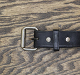 Authentic Amish Leather Waist Belt Black 52
