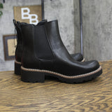 Universal Thread Womens Faux Leather Pull On Chelsea Boots Black 8W